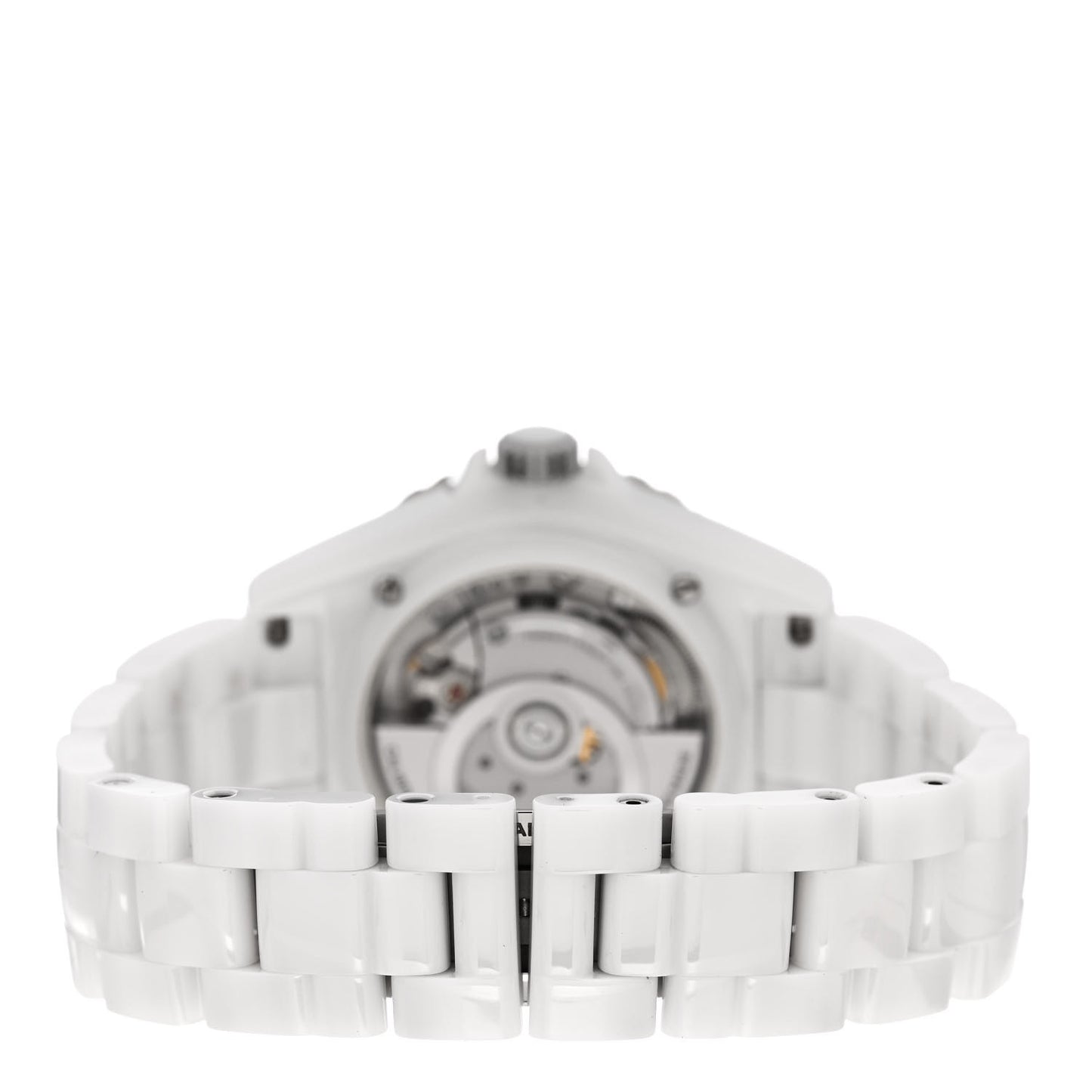 Stainless Steel Ceramic Diamond 38mm J12 Automatic Watch White