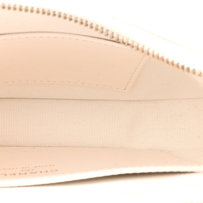 Chanel Crumpled Calfskin Quilted Braided CC Small Hobo White 5 of 12