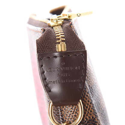 Louis Vuitton Damier Ebene Complice Trunks and Bags Mini Pochette Accessories Red 6 of 8