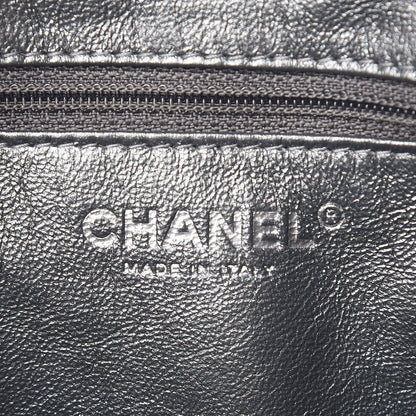 Chanel Metallic Aged Calfskin Quilted Medium Reissue Camera Case Dark Silver 6 of 8