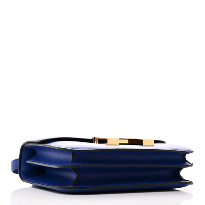 Hermes Tadelakt Constance 18 Bleu Electrique 4 of 10