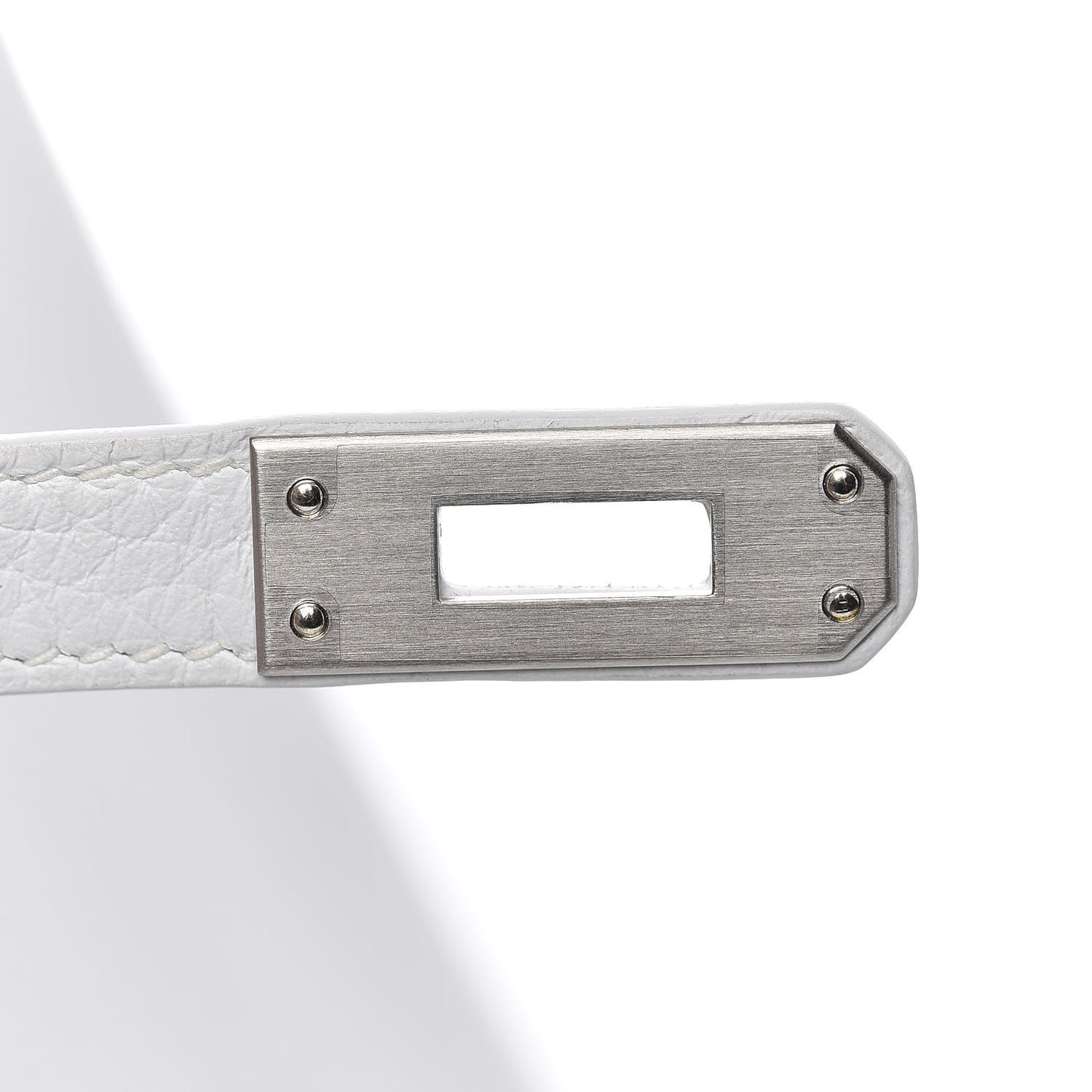 Taurillon Clemence Horseshoe Kelly Retourne 25 White Black