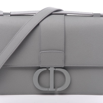 Christian Dior Ultra Matte Grained Calfskin 30 Montaigne Flap Bag Grey 7 of 10