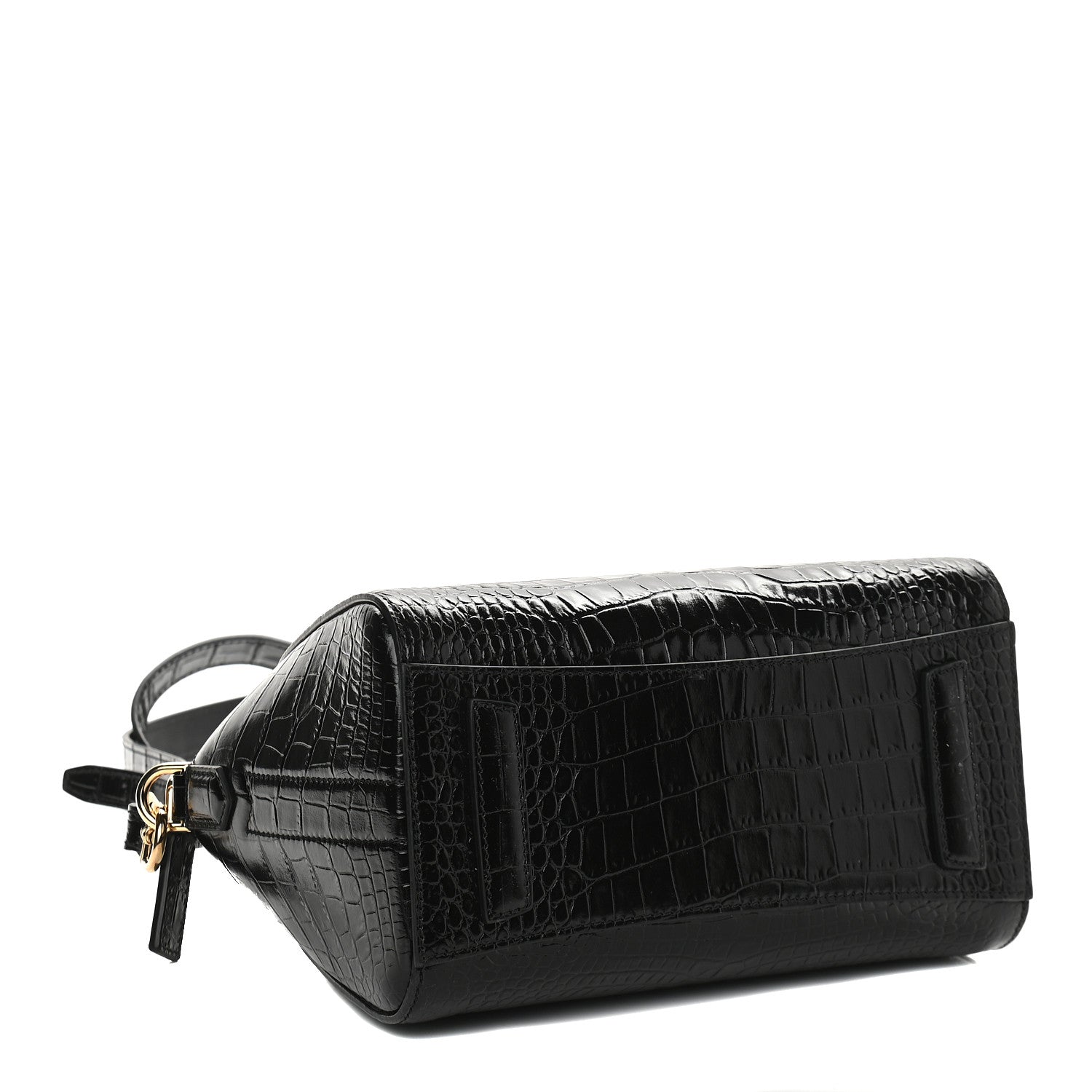 Givenchy Calfskin Crocodile Embossed Mini Antigona Black 4 of 9
