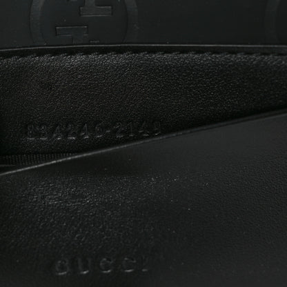 Gucci Rubber Effect Monogram GG Crossbody Bag Black 7 of 11
