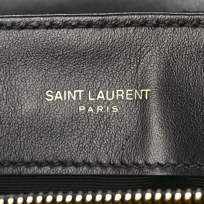 Saint Laurent Calfskin Y Quilted Monogram Small Loulou Chain Satchel Black 6 of 9