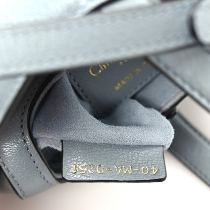 Christian Dior Goatskin Micro Saddle Bag Cloud Blue 6 of 9