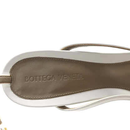 Bottega Veneta Lambskin Stretch Multi Strap 90mm Sandals 41 Optic White 7 of 9