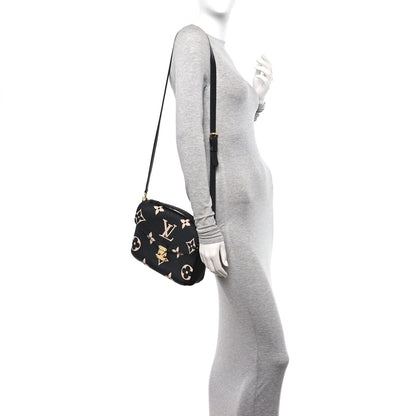 Louis Vuitton Empreinte Monogram Giant Pochette Metis Black Beige 2 of 9