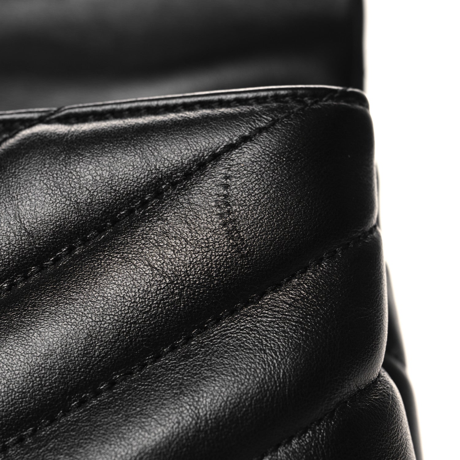 Saint Laurent Calfskin Y Quilted Monogram Monochrome Toy Loulou Crossbody Bag Black 11 of 11