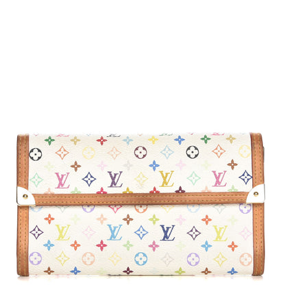 Louis Vuitton Monogram Multicolor Porte Tresor International Wallet White 1 of 7
