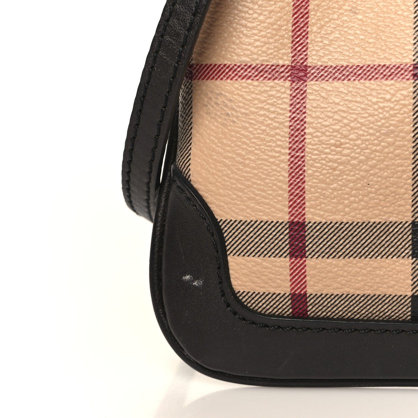 Haymarket Check Small Peyton Crossbody Clutch Bag Chocolate