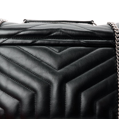 Saint Laurent Calfskin Y Quilted Monogram Small Loulou Chain Satchel Black 15 of 15