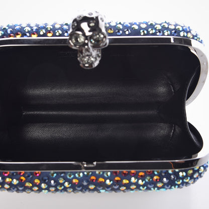 Alexander McQueen Silk Crystal Skull Box Clutch Multicolor 5 of 8