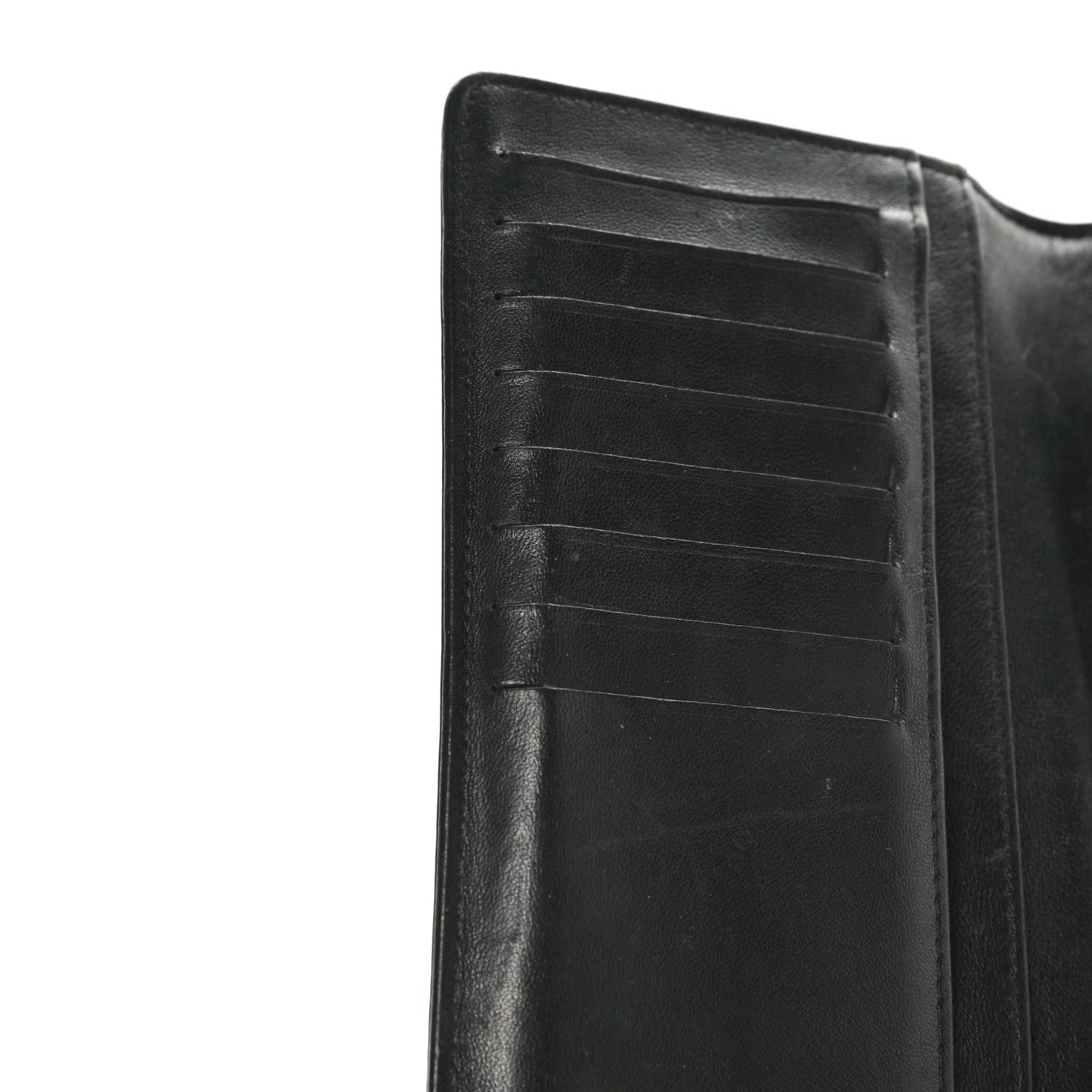 Chanel Lambskin Quilted Boy Yen Wallet Black 9 of 14