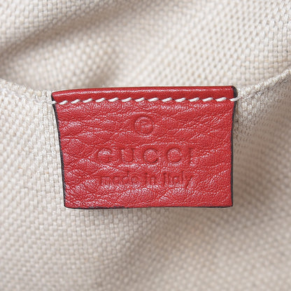 Gucci Pebbled Calfskin Small Soho Disco Bag Tabasco Red 6 of 12