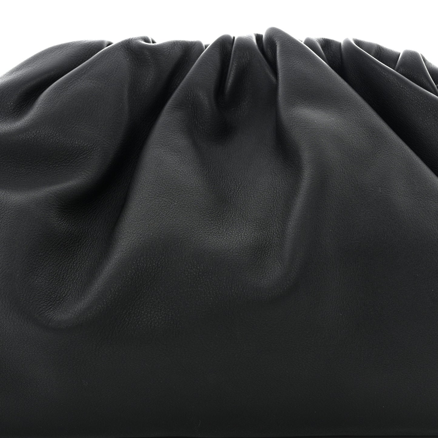 Smooth Butter Calf The Pouch Oversized Clutch Black