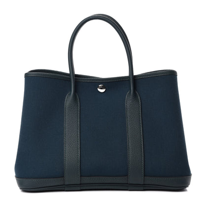 Hermes Toile Negonda Garden Party 30 TPM Bleu Ocean Vert Cypress 1 of 10