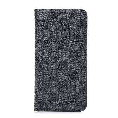 Louis Vuitton Damier Graphite iPhone X Folio Case 1 of 7