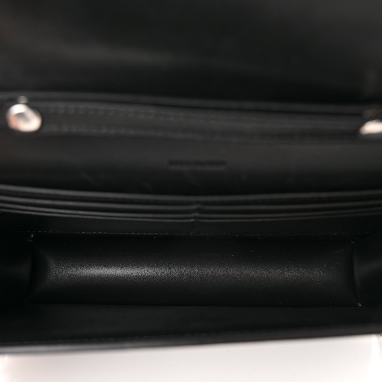 Celine Shiny Calfskin Triomphe Margo Wallet on Chain Black 5 of 11