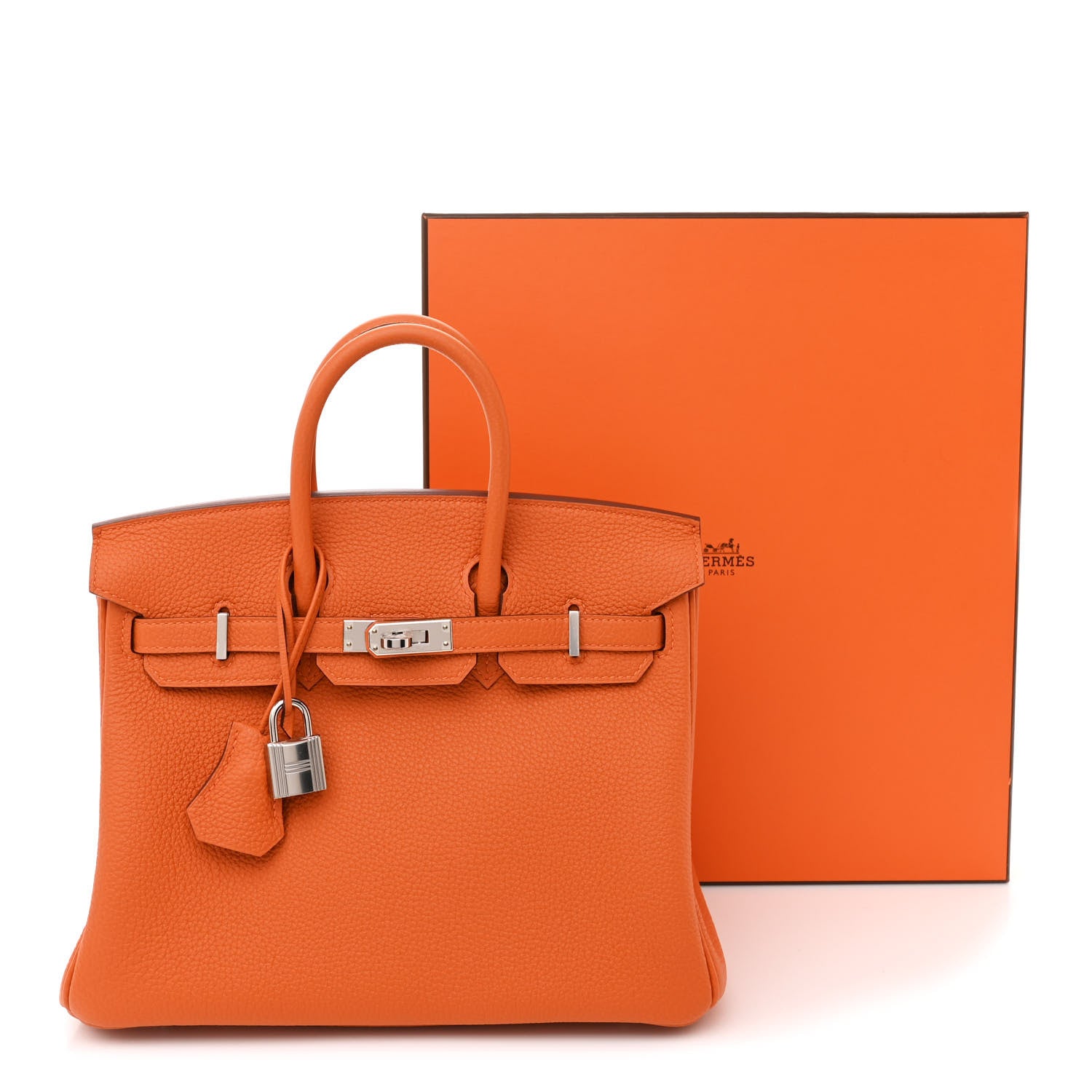 Hermes Togo Birkin 25 Orange 11 of 11