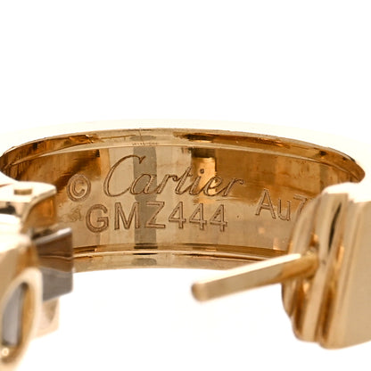 Cartier 18K Yellow Gold 5.5mm LOVE French Clip Hoop Earrings 4 of 5