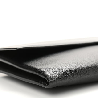 Celine Goatskin Folded Clutch With Strap Black 10 of 17