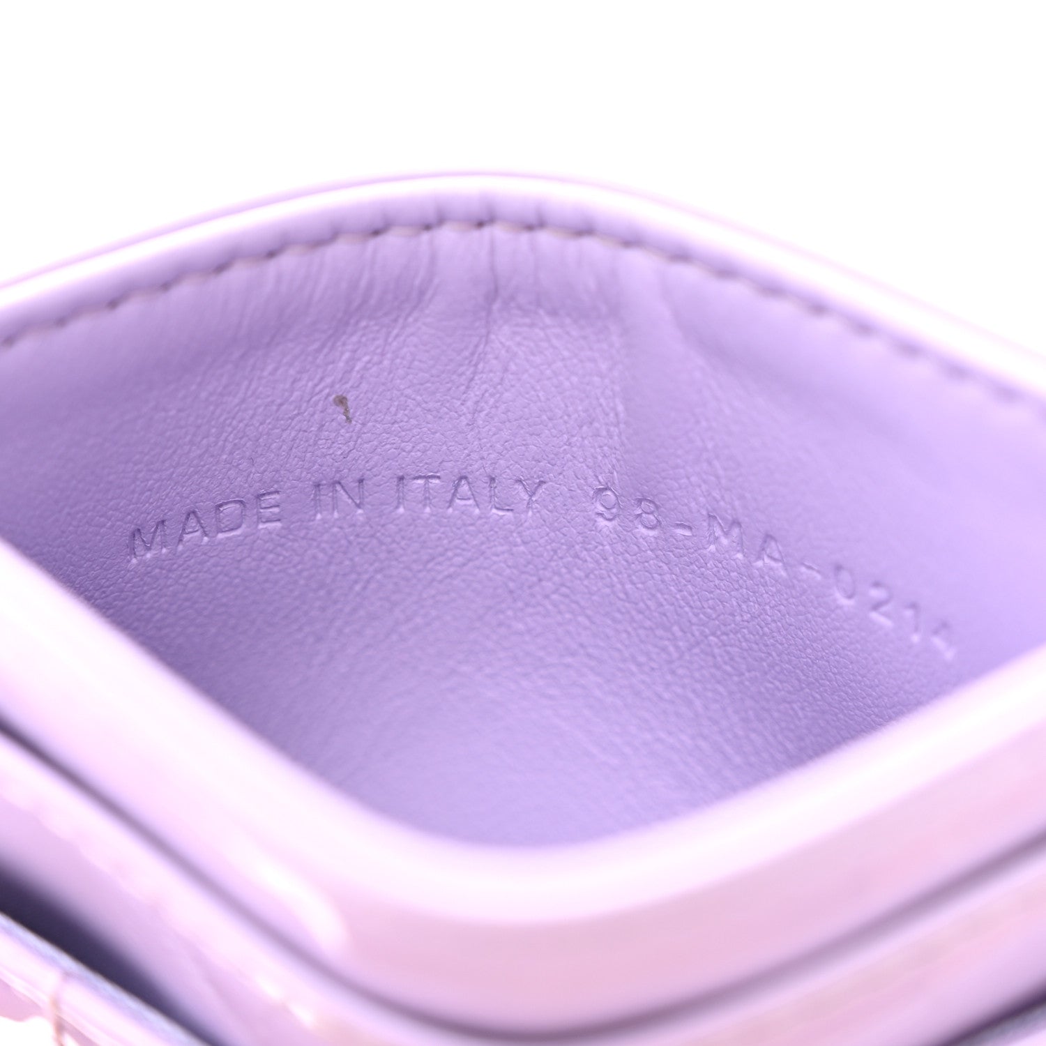 Christian Dior Patent Cannage Lady Dior Freesia Card Holder Lilac 7 of 10