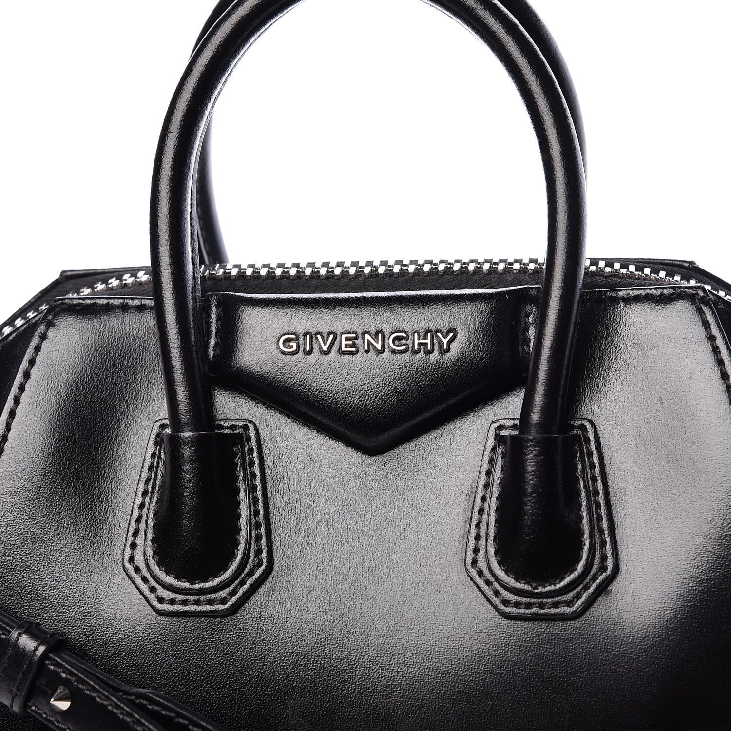 Givenchy Shiny Lord Calfskin Mini Antigona Black 10 of 10