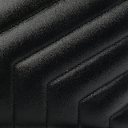 Saint Laurent Calfskin Y Quilted Monogram Medium Loulou Chain Satchel Black 13 of 15
