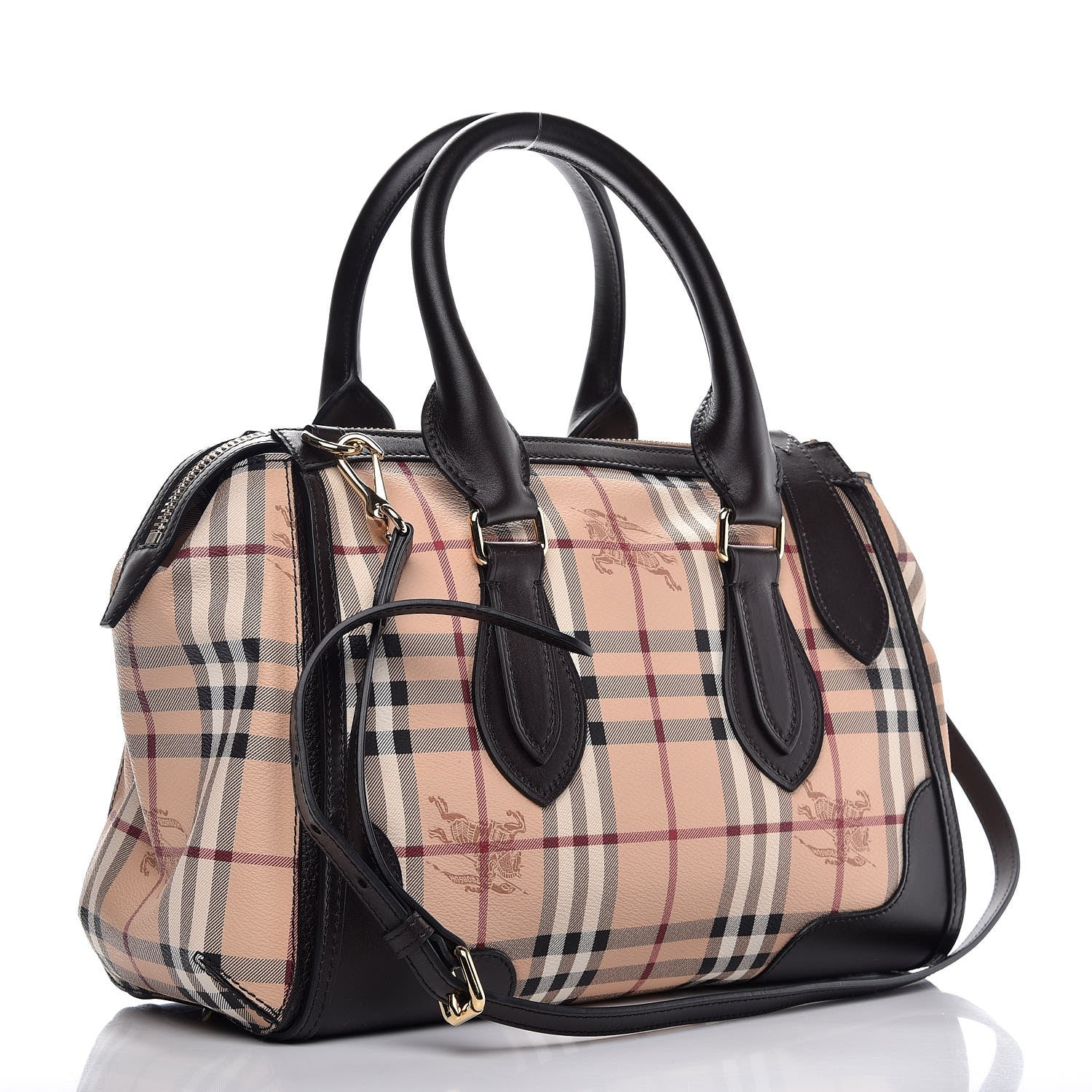 Burberry Haymarket Check Small Gladstone Chocolate 4 of 9