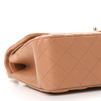 Chanel Caviar Quilted Jumbo Double Flap Light Brown 4 of 8
