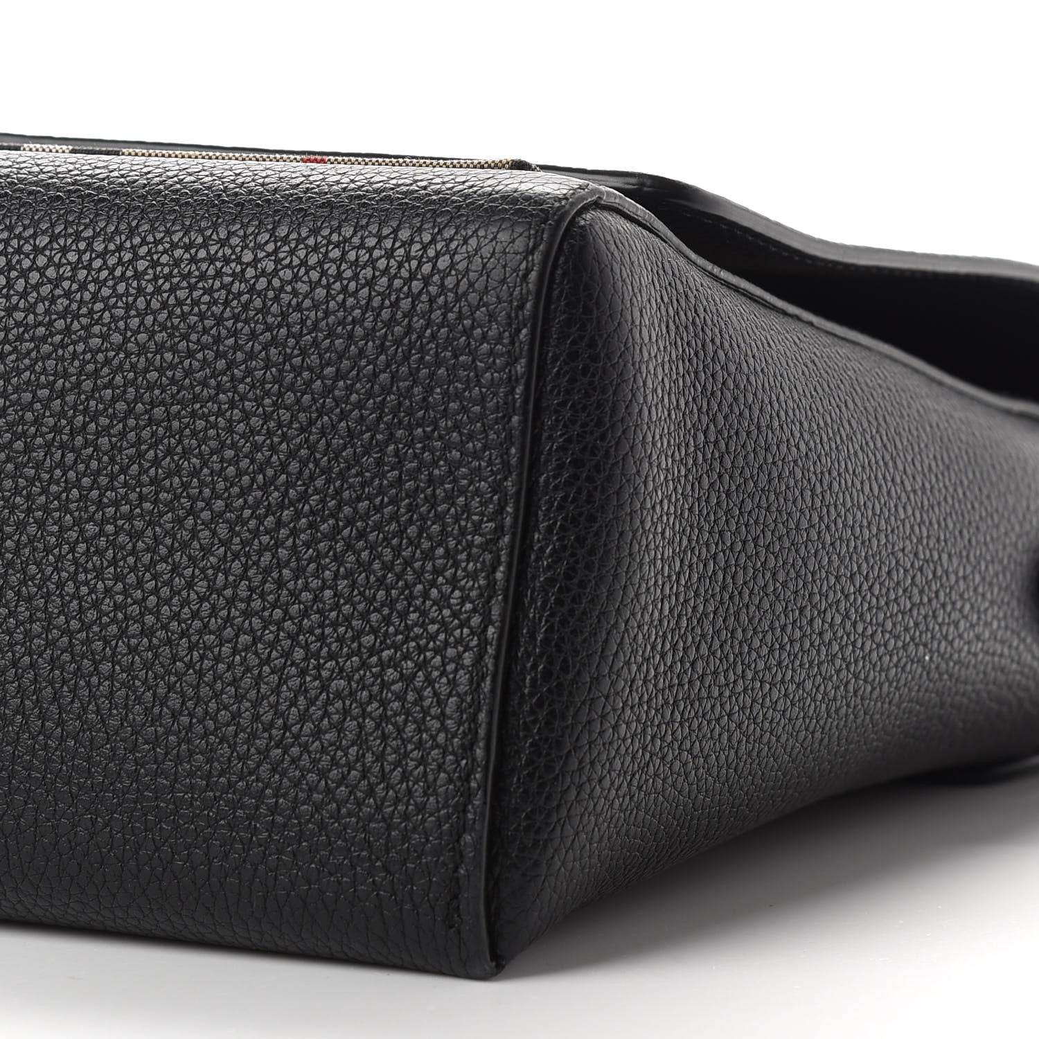 Burberry Grainy Calfskin Vintage Check Note Crossbody Bag Black 9 of 10