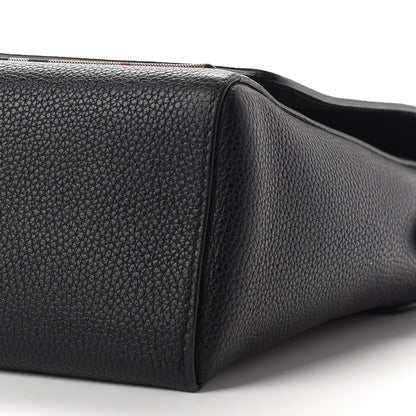 Burberry Grainy Calfskin Vintage Check Note Crossbody Bag Black 9 of 10