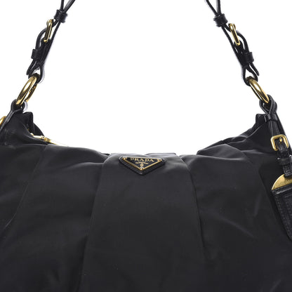 Prada Tessuto Nylon Shoulder Bag Black 10 of 10