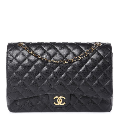 Chanel Caviar Quilted Maxi Double Flap Black 1 of 9