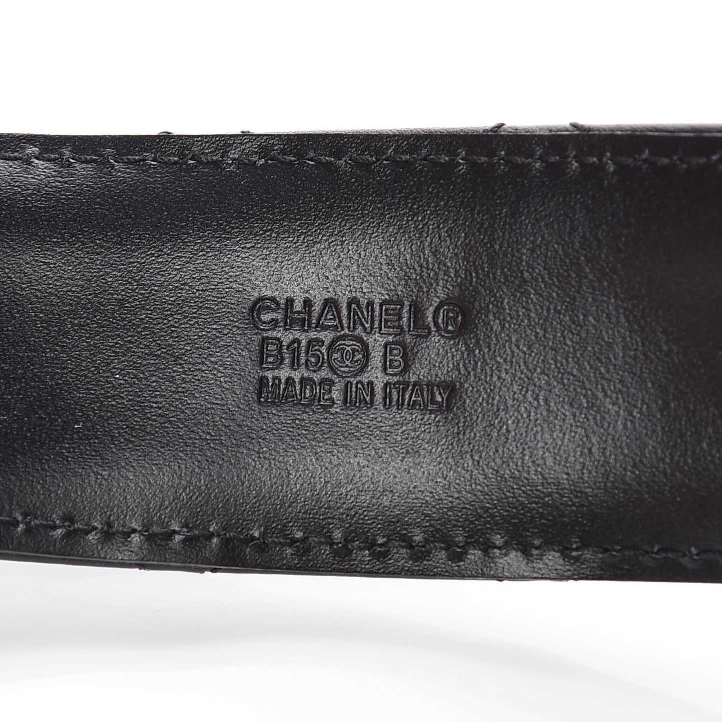 Lambskin Quilted CC Chain Belt 90 36 Black