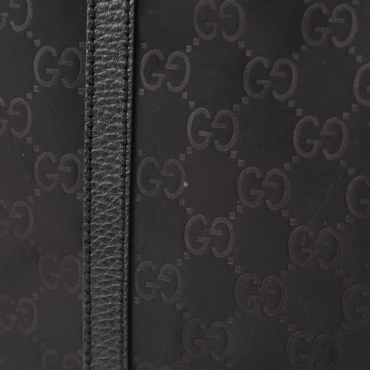 Nylon Monogram Medium Vertical Tote Black