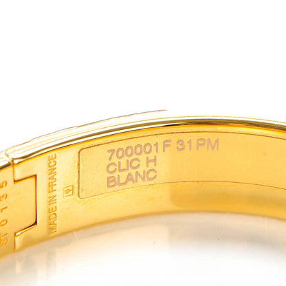 Hermes Enamel Narrow Clic Clac H Bracelet PM White 5 of 8