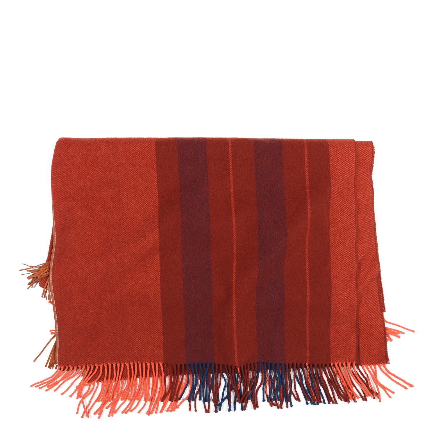 Hermes Merino Wool Cashmere Rocabar Poncho Rouge H 1 of 3