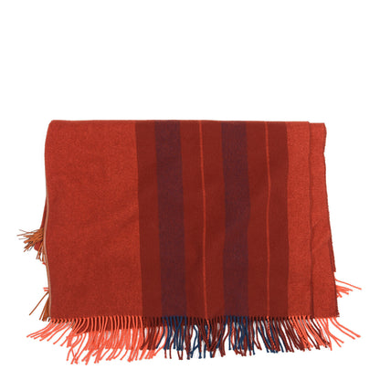 Hermes Merino Wool Cashmere Rocabar Poncho Rouge H 1 of 3