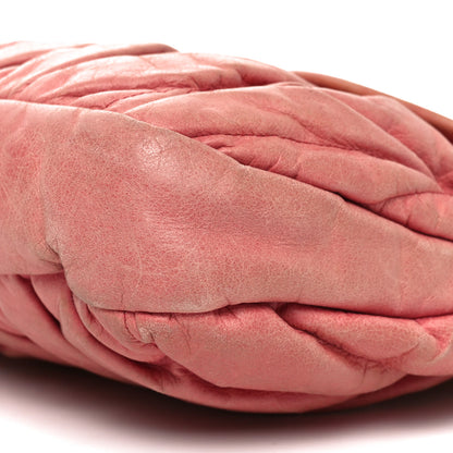 Miu Miu Nappa Matelasse Lux Coffer Hobo Begonia 9 of 9