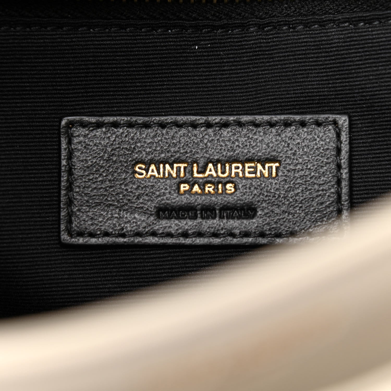Saint Laurent Lambskin Quilted Mini Becky Chain Bag Crema Soft 8 of 16