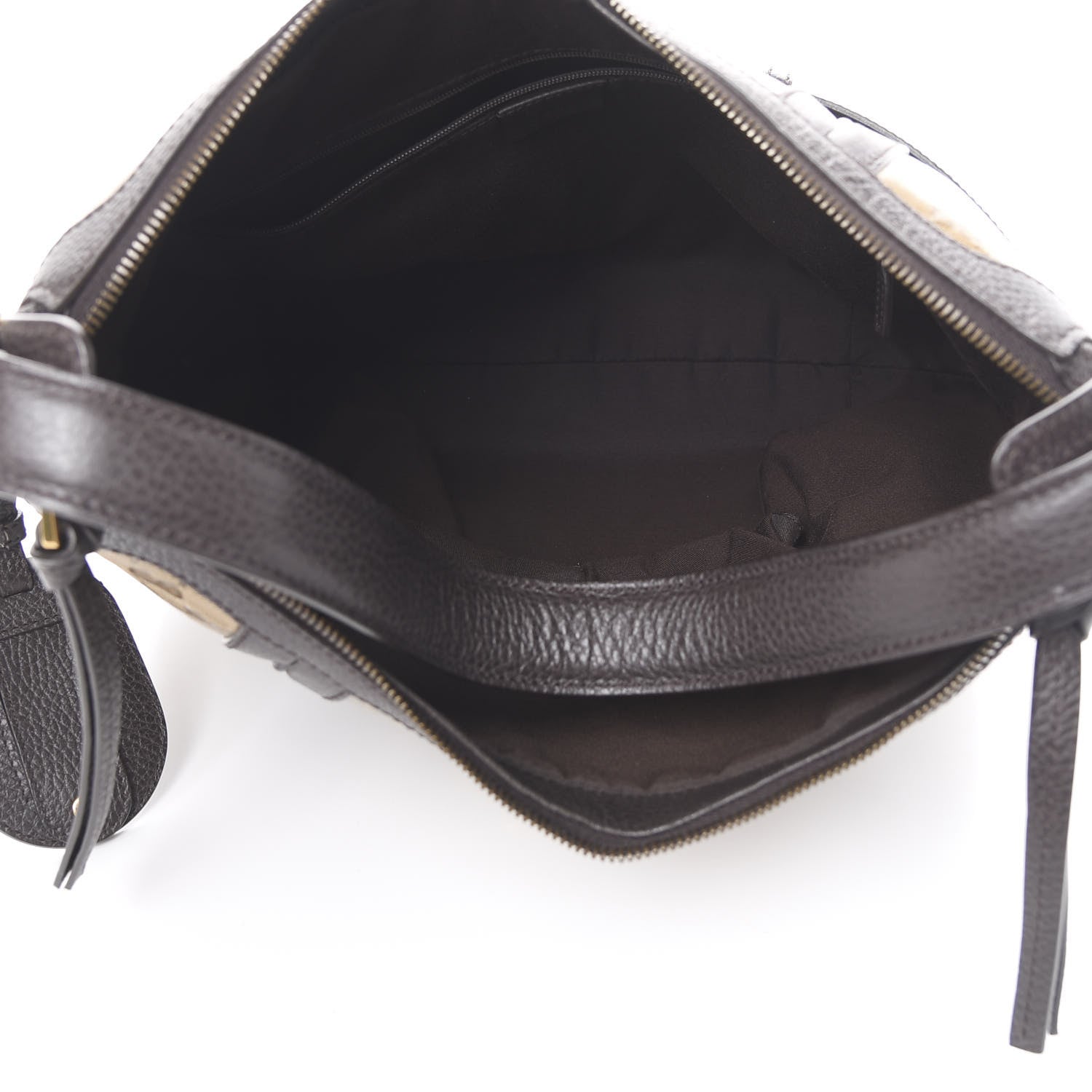 Gucci Crystal Monogram Medium GG Running Hobo Dark Brown 4 of 9