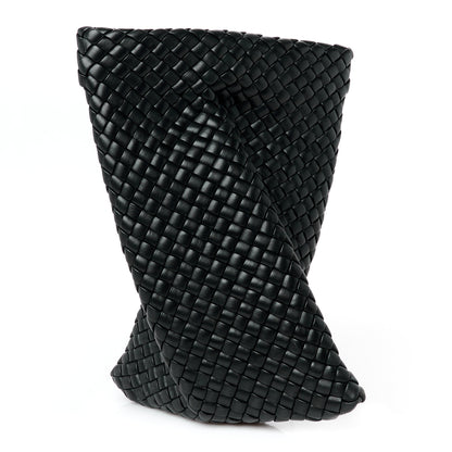 Bottega Veneta Nappa Intrecciato Crisscross Clutch Black 1 of 17