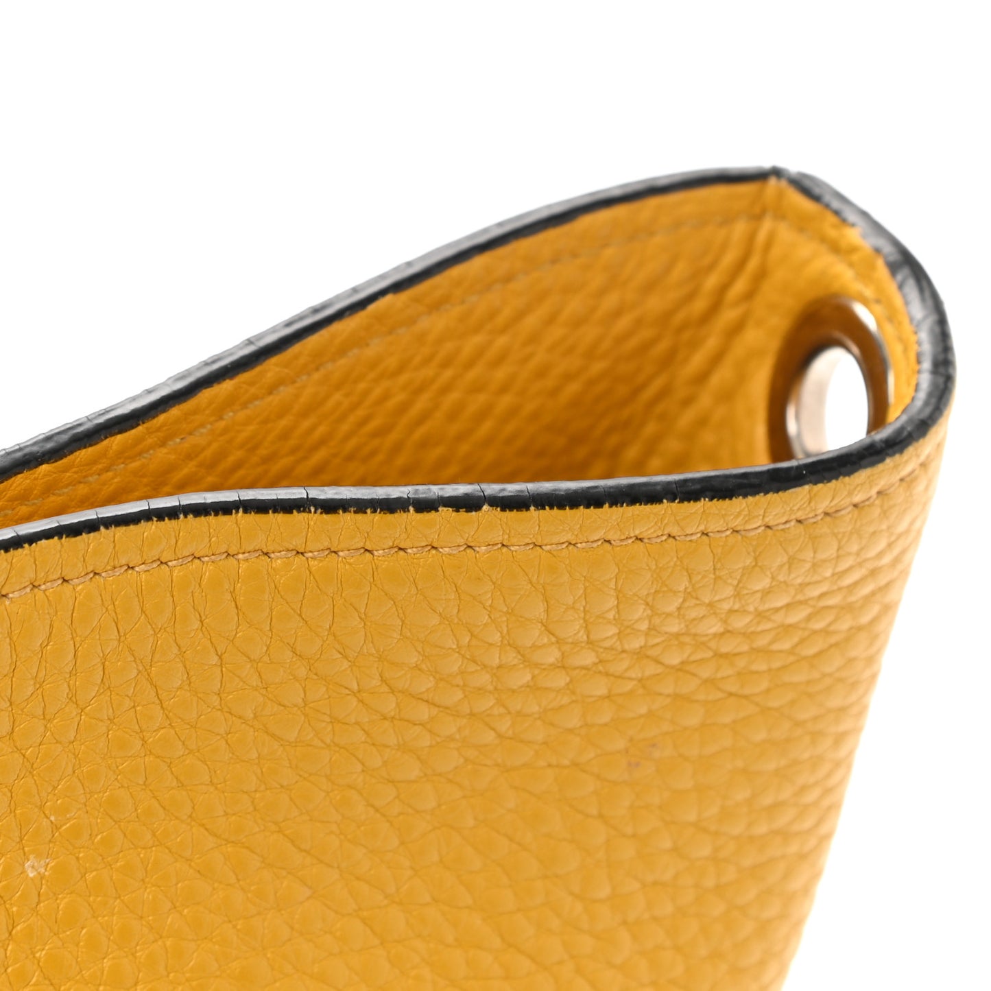 Vitello Daino Bucket Bag Mimosa