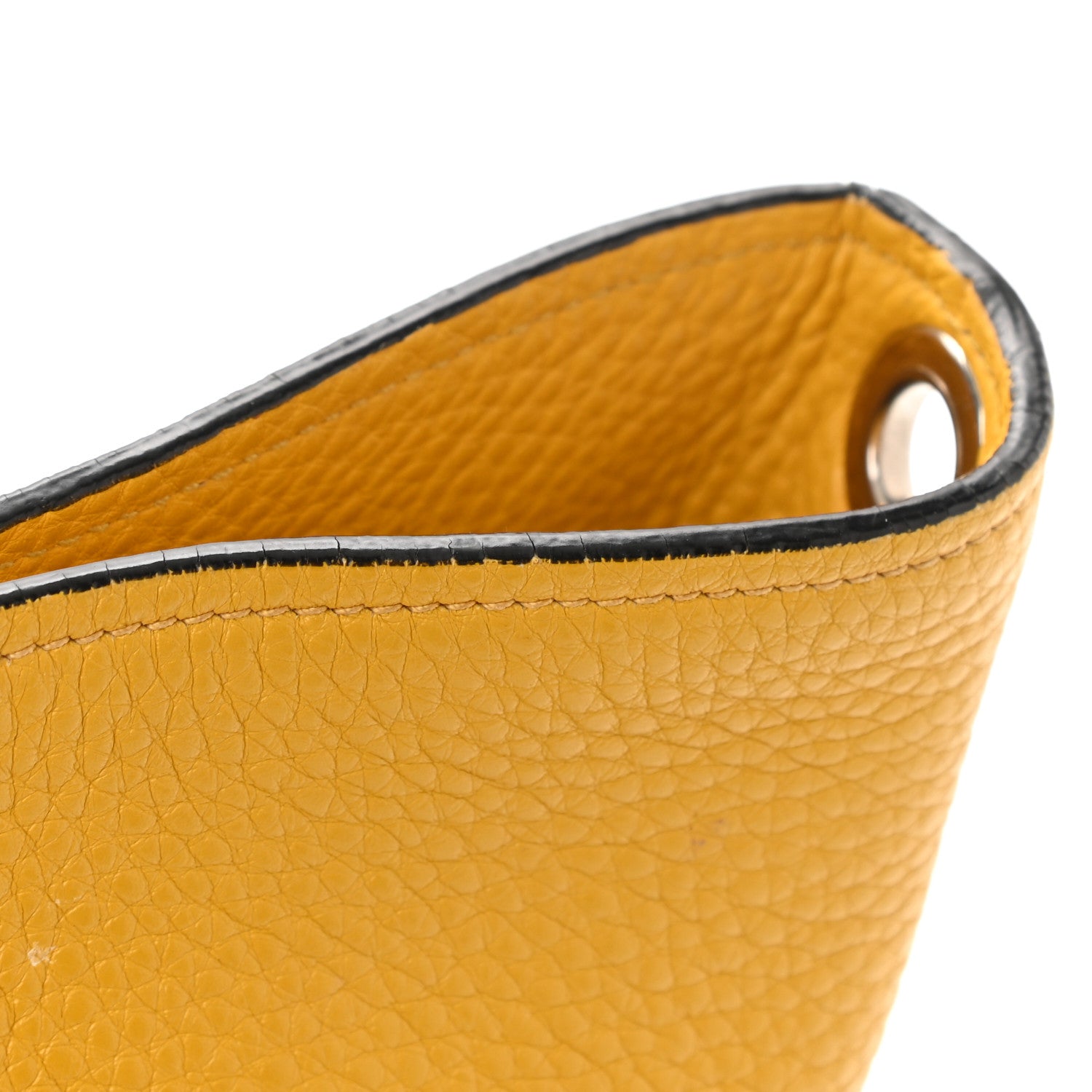 Prada Vitello Daino Bucket Bag Mimosa 14 of 15
