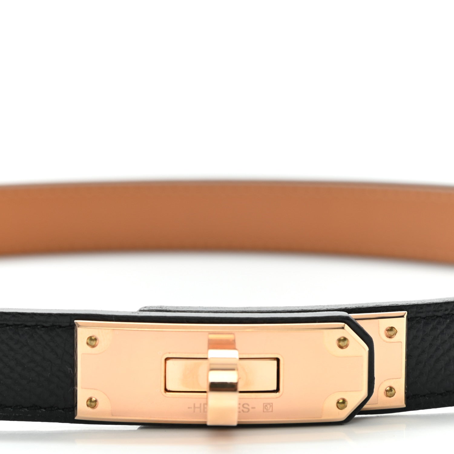 Hermes Epsom Kelly Belt Black 5 of 5