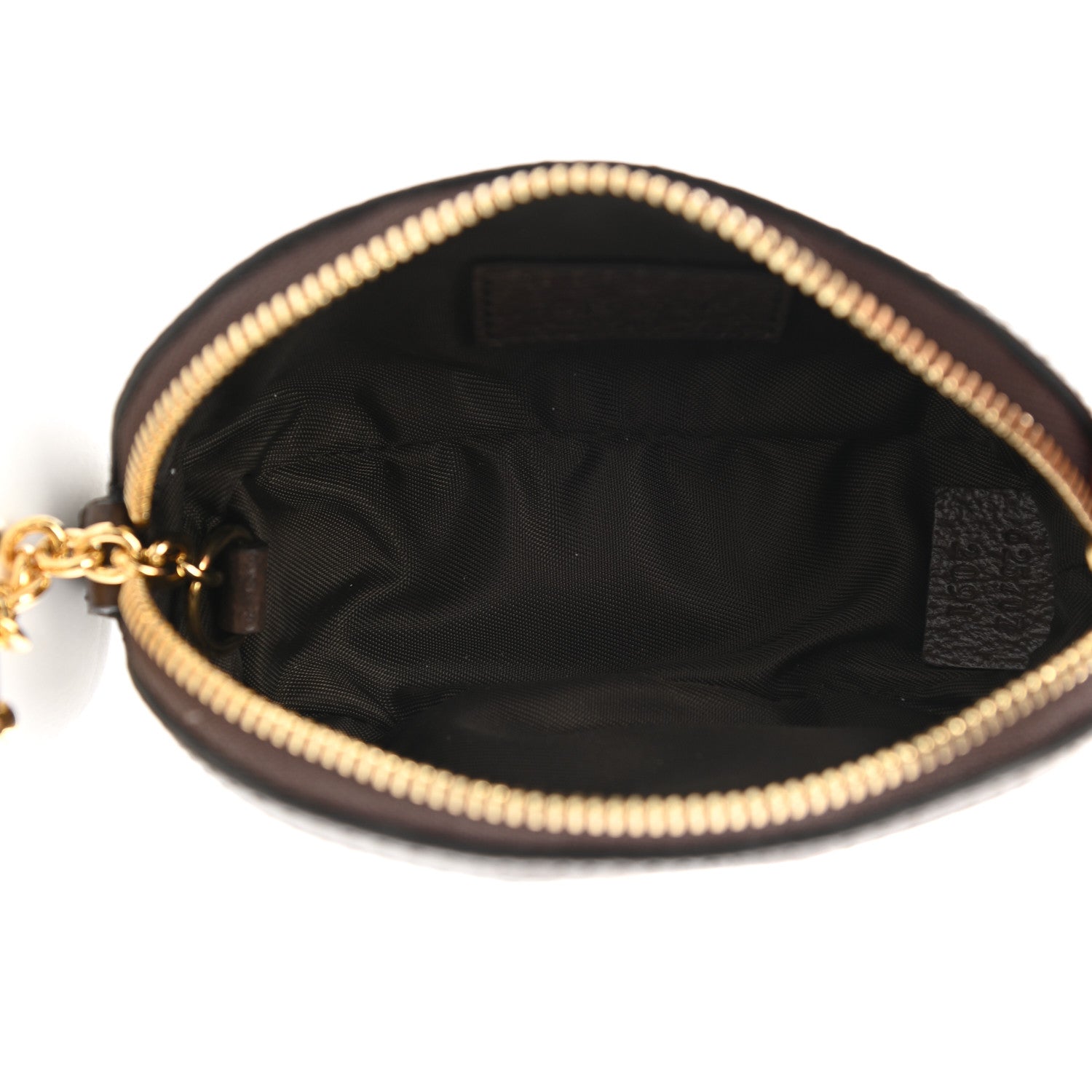 Gucci GG Supreme Monogram Web Ophidia Dome Key Pouch Beige New Acero 5 of 8