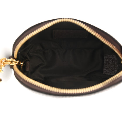 Gucci GG Supreme Monogram Web Ophidia Dome Key Pouch Beige New Acero 5 of 8